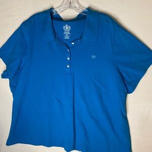 Izod Women's Blue Button Down Shirt